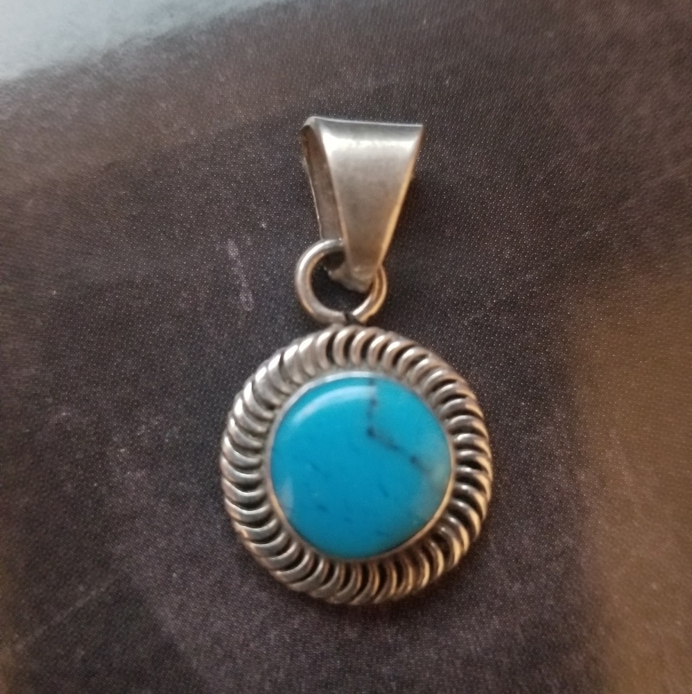Sterling Silver & Turquoise Pendant